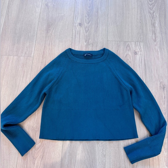 PRETTYGARDEN Women’s Dark Green 2 Piece Ribbed Cropped Sweater & Maxi Skirt Set - Picture 4 of 8